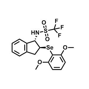 N-((1S,2S)-2-((2,6-二甲氧基苯基)硒基)-2,3-二氢-1H-茚-1-基)-1,1,1-三氟甲磺酰胺,N-((1S,2S)-2-((2,6-Dimethoxyphenyl)selanyl)-2,3-dihydro-1H-inden-1-yl)-1,1,1-trifluoromethanesulfonamide