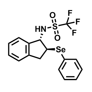 1,1,1-三氟-N-((1S,2S)-2-(苯基硒基)-2,3-二氫-1H-茚-1-基)甲磺酰胺,1,1,1-Trifluoro-N-((1S,2S)-2-(phenylselanyl)-2,3-dihydro-1H-inden-1-yl)methanesulfonamide