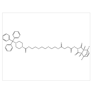 Butanedioic acid, 1-[(3aR,4S,7R,7aS)-1,3,3a,4,7,7a-hexahydro-1,3-dioxo-4,7-methano-2H-isoindol-2-yl] 4-[2-[2-[2-[[[4-(triphenylmethyl)-1-piperazinyl]carbonyl]ox