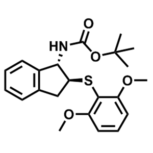 ((1S,2S)-2-((2,6-二甲氧基苯基)硫代)-2,3-二氢-1H-茚-1-基)氨基甲酸叔丁酯