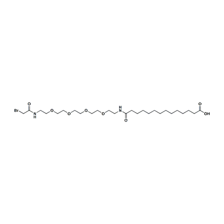 溴乙酰胺-PEG4-酰胺-C12-羧酸,Bromoacetamido-PEG4-NHCO-C12-acid