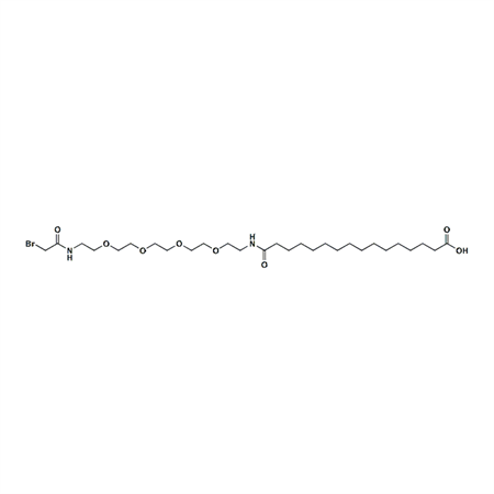 溴乙酰胺-PEG4-酰胺-C14-羧酸,Bromoacetamido-PEG4-NHCO-C14-acid