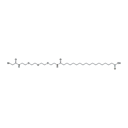 溴乙酰胺-PEG3-酰胺-C16-羧酸,Bromoacetamido-PEG3-NHCO-C16-acid