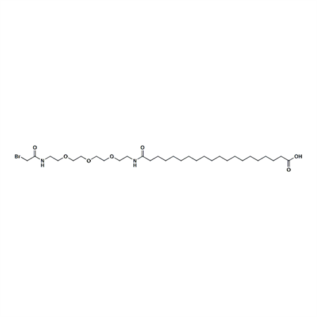 溴乙酰胺-PEG3-酰胺-C18-羧酸,Bromoacetamido-PEG3-NHCO-C18-acid