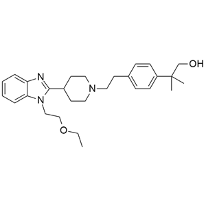 比拉斯汀雜質(zhì)A；2-[4-（2-{4-[1-（2-乙氧基乙基）-1H-苯并咪唑-2-基]-哌啶-N-氧-1-基}-乙基）-苯基]-2-甲基丙醇,Bilastine Impurity A;2-(4-(2-(4-(1-(2-ethoxyethyl)-1H-benzo[d]imidazol-2-yl)piperidin-1-yl)ethyl)phenyl)-2-methylpropan-1-ol