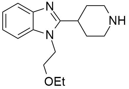 比拉斯汀中间体；1-(2-乙氧基-乙基)-2-哌啶-4-基-1H-苯并咪唑；比拉斯汀杂质B,Bilastine Impurity B;1-(2-Ethoxy-ethyl)-2-piperidin-4-yl-1H-benzimidazole?