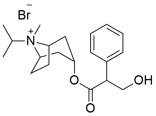 异丙托溴铵杂质B；(1R,3r,5S,8s)-3-[(2RS)-3-羟基-2-苯基丙酰氧基]-8-甲基-8-异丙基-8-氮杂双环[3.2.1]辛烷溴化物,Ipratropium Bromide EP Impurity B Bromide (Ipratropium Bromide USP Related Compound B);(1R,3r,5S,8s)-3-((3-hydroxy-2-phenylpropanoyl)oxy)-8-isopropyl-8-methyl-8-azabicyclo[3.2.1]octan-8-ium, bromide (1:1)