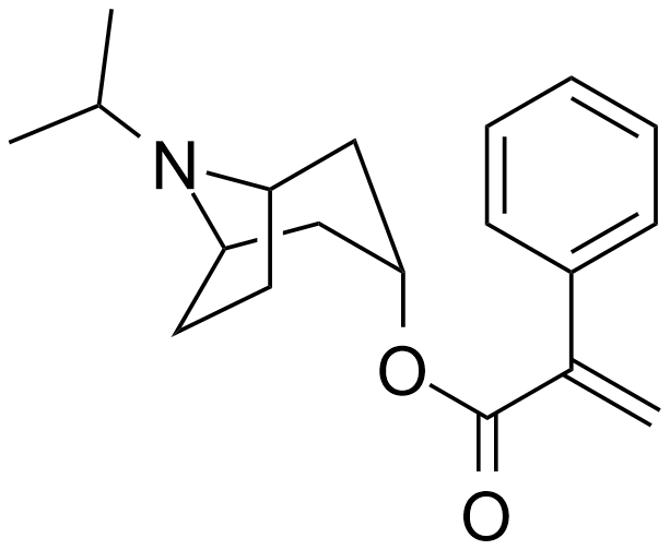 异丙托溴铵杂质H；(1R,3r,5S)-3-（2-苯基丙烯酰氧基）-8-异丙基-8-氮杂双环[3.2.1]辛烷,Ipratropium Bromide  Impurity H;(1R,3r,5S)-8-isopropyl-8-azabicyclo[3.2.1]octan-3-yl 2-phenylacrylate