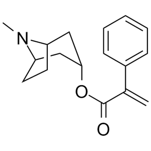 异丙托溴铵杂质G；(1R,3r,5S)-3-（2-苯基丙烯酰氧基）-8-甲基-8-氮杂双环[3.2.1]辛烷,Ipratropium Bromide  Impurity G;(1R,3r,5S)-8-methyl-8-azabicyclo[3.2.1]octan-3-yl 2-phenylacrylate
