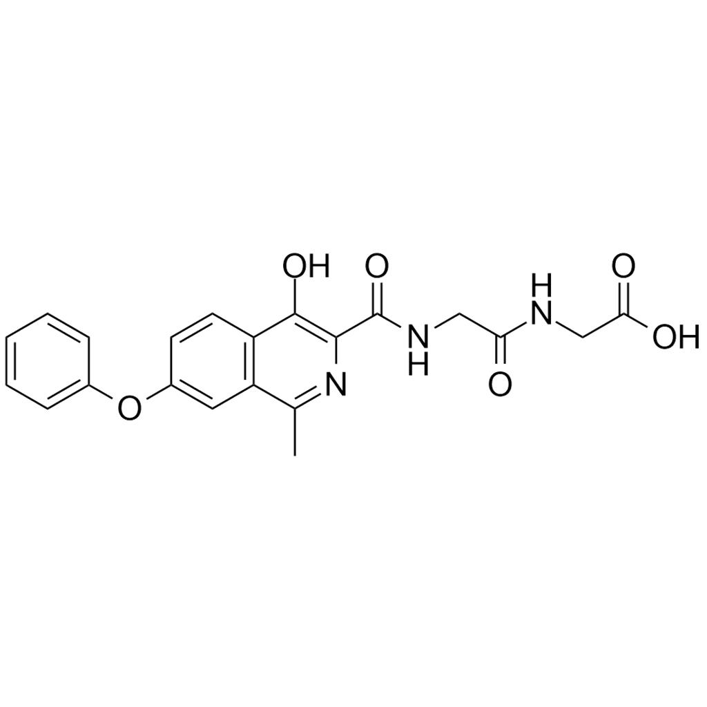 羅沙司他雜質(zhì)D；[2-[(4-羥基-1-甲基-7-苯氧基異喹啉-3羰基)氨基]-乙酰氨基]乙酸,Roxadustat Impurity D;2-(2-(4-hydroxy-1-methyl-7-phenoxyisoquinoline-3-carboxamido)acetamido)acetic acid