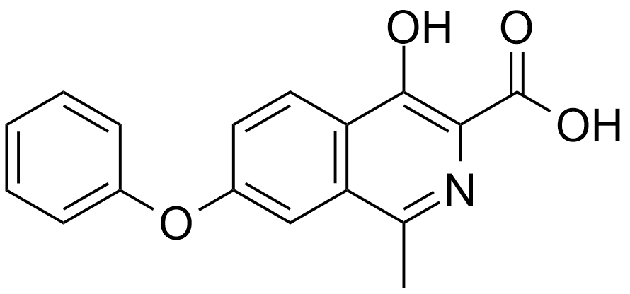 罗沙司他杂质H；4-羟基-1-甲基-7-苯氧基异喹啉-3-羧酸,Roxadustat Impurity H ;4-hydroxy-1-methyl-7-phenoxyisoquinoline-3-carboxylic acid