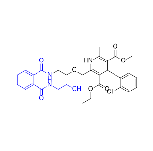 氨氯地平雜質(zhì)16,3-ethyl 5-methyl 4-(2-chlorophenyl)-2-((2-(2-((2-hydroxyethyl)carbamoyl)benzamido)ethoxy)methyl)-6-methyl-1,4-dihydropyridine-3,5-dicarboxylate