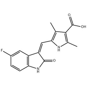 5-((Z)-(5-氟-2-氧代吲哚烷-3-亚基)甲基)-2,4-二甲基-1H-吡咯-3-羧酸