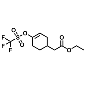 2-(4-(三氟甲基磺酰氧基)环己-3-烯基)乙酸乙酯,Ethyl 2-(4-(trifluoromethylsulfonyloxy)cyclohex-3-enyl)acetate
