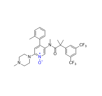 奈妥匹坦雜質(zhì)13,5-(2-(3,5-bis(trifluoromethyl)phenyl)-N,2-dimethylpropanamido)-2-(4-methylpiperazin-1-yl)-4-(o-tolyl)pyridine 1-oxide