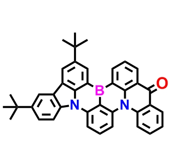 TCZBAO ；10,13-di-tert-butyl-5H-15b,18b-diaza-8b-borabenzo[j]fluoreno[1,9-ab]perylen-5-one,10,13-di-tert-butyl-5H-15b,18b-diaza-8b-borabenzo[j]fluoreno[1,9-ab]perylen-5-one