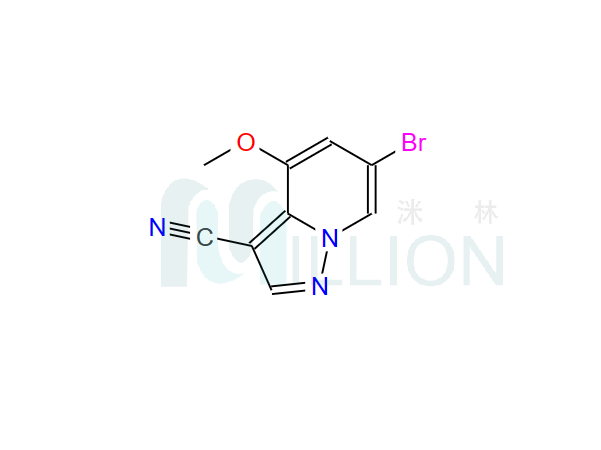 6-溴-4-甲氧基吡唑并[1,5-A]吡啶-3-甲腈,6-bromo-4-methoxypyrazolo[1,5-a]pyridine-3-carbonitrile