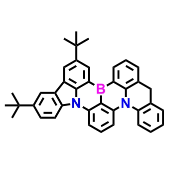 TCZBAC ；10,13-di-tert-butyl-5H-15b,18b-diaza-8b-borabenzo[j]fluoreno[1,9-ab]perylene,10,13-di-tert-butyl-5H-15b,18b-diaza-8b-borabenzo[j]fluoreno[1,9-ab]perylene