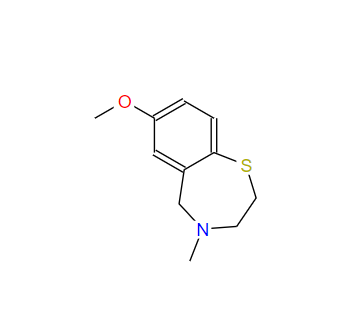 2,3,4,5-四氢-7-甲氧基-4-甲基-1,4-苯并硫氮杂卓,2,3,4,5-Tetrahydro-7-methoxy-4-methyl-1,4-benzothiazepine