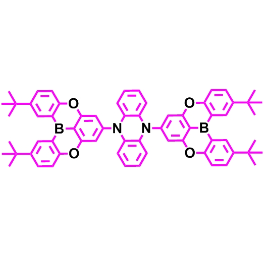 PzTDBA ；5,10-bis(2,12-di-tert-butyl-5,9-dioxa-13b-boranaphtho[3,2,1-de]anthracen-7-yl)-5,10-dihydrophenazine,5,10-bis(2,12-di-tert-butyl-5,9-dioxa-13b-boranaphtho[3,2,1-de]anthracen-7-yl)-5,10-dihydrophenazine