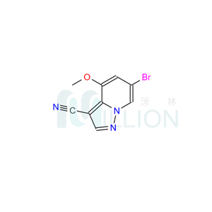 6-溴-4-甲氧基吡唑并[1,5-A]吡啶-3-甲腈,6-bromo-4-methoxypyrazolo[1,5-a]pyridine-3-carbonitrile