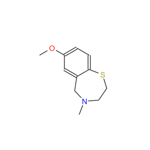 2,3,4,5-四氢-7-甲氧基-4-甲基-1,4-苯并硫氮杂卓,2,3,4,5-Tetrahydro-7-methoxy-4-methyl-1,4-benzothiazepine