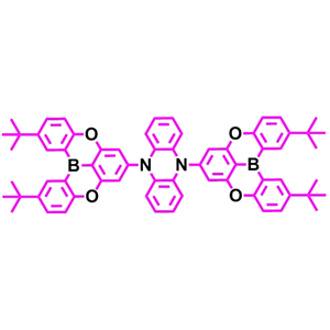 PzTDBA ；5,10-bis(2,12-di-tert-butyl-5,9-dioxa-13b-boranaphtho[3,2,1-de]anthracen-7-yl)-5,10-dihydrophenazine,5,10-bis(2,12-di-tert-butyl-5,9-dioxa-13b-boranaphtho[3,2,1-de]anthracen-7-yl)-5,10-dihydrophenazine