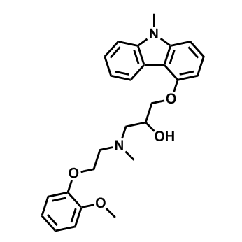 2-Propanol, 1-[[2-(2-methoxyphenoxy)ethyl]methylamino]-3-[(9-methyl-9H-carbazol-4-yl)oxy]-,2-Propanol, 1-[[2-(2-methoxyphenoxy)ethyl]methylamino]-3-[(9-methyl-9H-carbazol-4-yl)oxy]-