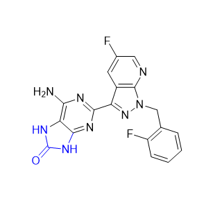 維利西呱雜質(zhì)04,6-amino-2-(5-fluoro-1-(2-fluorobenzyl)-1H-pyrazolo[3,4-b]pyridin-3-yl)-7,9-dihydro-8H-purin-8-one