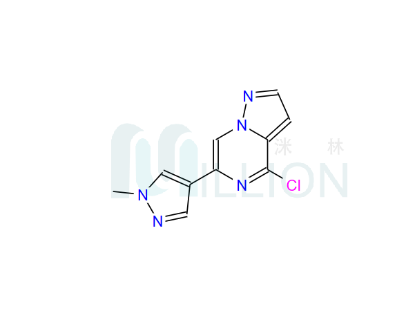 4-氯-6-(1-甲基-1H-吡唑-4-基)吡唑[1,5-A]吡嗪,4-chloro-6-(1-methyl-1H-pyrazol-4-yl)pyrazolo[1,5-a]pyrazine