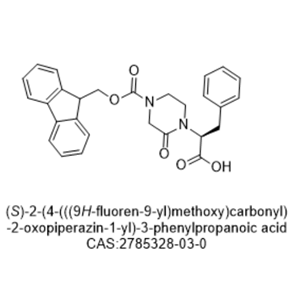 (S)-2-(4-(((9H-fluoren-9-yl)methoxy)carbonyl)-2-oxopiperazin-1-yl)-3-phenylpropanoic acid