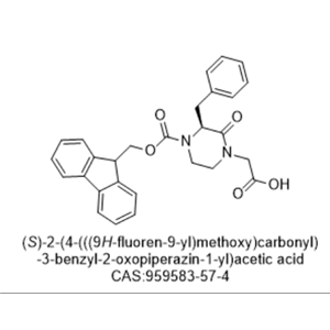 (S)-2-(4-(((9H-fluoren-9-yl)methoxy)carbonyl)-3-benzyl-2-oxopiperazin-1-yl)acetic acid,(S)-2-(4-(((9H-fluoren-9-yl)methoxy)carbonyl)-3-benzyl-2-oxopiperazin-1-yl)acetic acid