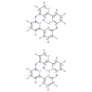二-μ-氯四[2-(2-吡啶基-kN)苯基-kC]二铱(III)；603109-48-4