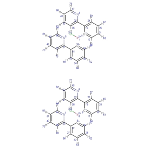 二-μ-氯四[2-(2-吡啶基-kN)苯基-kC]二铱(III),Di-μ-chlorotetrakis[2-(2-pyridinyl-kN)phenyl-kC]diiridium(III)