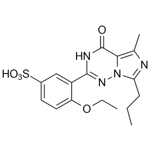盐酸伐地那非杂质B；4-乙氧基-3-（5-甲基-4-氧代-7-正丙基-3,4-二氢咪唑[1,5-f][1,2,4]三嗪-2-基）苯磺酸,Vardenafil Impurity B;4-ethoxy-3-(5-methyl-4-oxo-7-propyl-3,4-dihydroimidazo[5,1-f][1,2,4]triazin-2-yl)benzenesulfonic acid