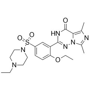 盐酸伐地那非杂质A,Vardenafil EP Impurity A;2-(2-Ethoxy-5-((4-ethylpiperazin-1-yl)sulfonyl)phenyl)-5,7-dimethylimidazo[5,1-f][1,2,4]triazin-4(3H)-one