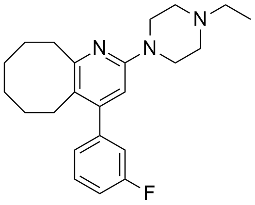 布南色林间氟杂质H；2-(4-乙基-1-哌嗪基)-4-(3-氟苯基)-5，6，7，8，9，10-六氢环辛烷并[b]吡啶,Blonanserin Impurity H;2-(4-ethylpiperazin-1-yl)-4-(3-fluorophenyl)-5,6,7,8,9,10-hexahydrocycloocta[b]pyridine