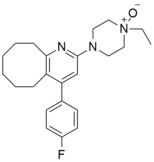 布南色林N-氧化杂质；1-乙基-4-（4-（4-氟苯基）-5，6，7，8，9，10-六氢环辛烷并[b]吡啶-2-基）哌嗪-1-氧化物,Blonanserin N-Oxide (Piperidine N-Oxide);1-ethyl-4-(4-(4-fluorophenyl)-5,6,7,8,9,10-hexahydrocycloocta[b]pyridin-2-yl)piperazine 1-oxide
