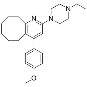 布南色林杂质F；2-(4-乙基-1-哌嗪基)-4-(4-甲氧基苯基)-5，6，7，8，9，10-六氢环辛烷并[b]吡啶,Blonanserin Impurity F;2-(4-ethylpiperazin-1-yl)-4-(4-methoxyphenyl)-5,6,7,8,9,10-hexahydrocycloocta[b]pyridine