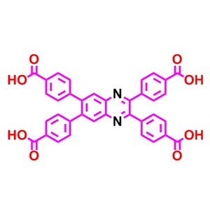 4,4'，4''，4''-（喹喔啉-2,3,6,7-四基）四苯甲酸 ；3015541-06-4