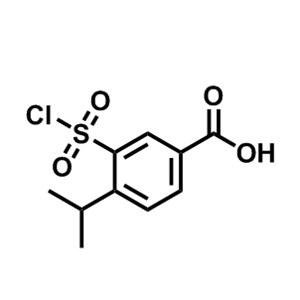 3-(氯磺?；?-4-異丙基苯甲酸