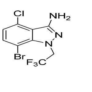 7-溴-4-氯-1-(2,2,2-三氟乙基)- 1h -吲唑-3-胺,7-bromo-4-chloro-1-(2,2,2-trifluoroethyl)-1H-indazol-3-amine