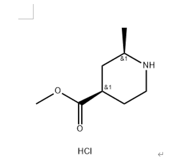 (2R,4R)-甲基2-甲基哌啶-4-羧酸盐酸盐,methyl (2R,4R)-2-methylpiperidine-4-carboxylate;hydrochloride