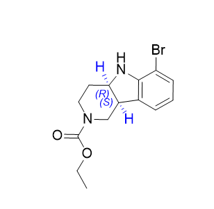 盧美哌隆雜質(zhì)10,ethyl (4aR,9bS)-6-bromo-1,3,4,4a,5,9b-hexahydro-2H-pyrido[4,3-b]indole-2-carboxylate