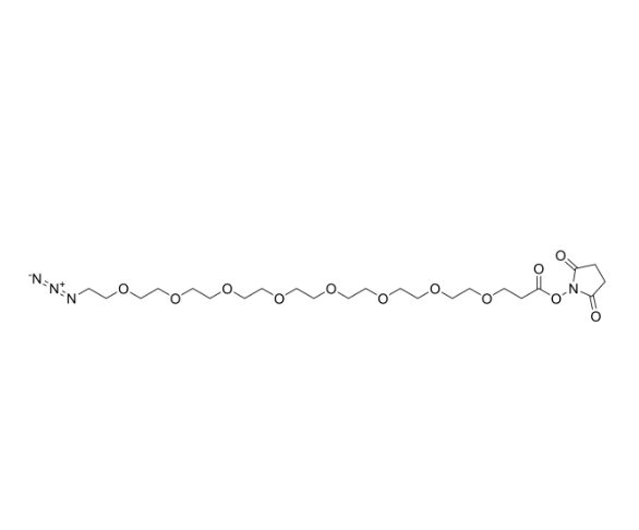 叠氮-八聚乙二醇-丙烯酸琥珀酰亚胺,Azido-PEG8-NHS ester