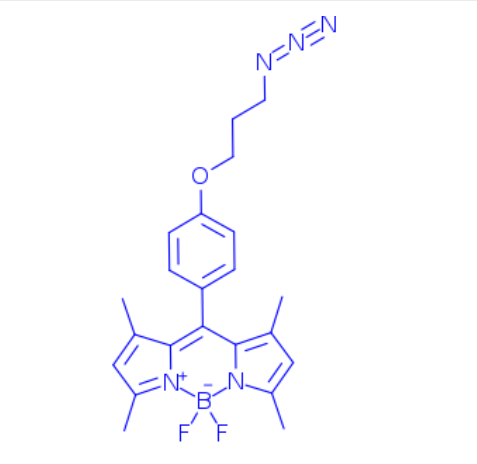 3-N3-丙氧基-BODIPY,4,4-difluoro-8-(4-(3-azidopropoxy))phenyl-1,3,5,7-tetramethyl-4-bora-3a,4 a-diaza-s-indaceneeca-1(12),4,6,8,10-pentaene