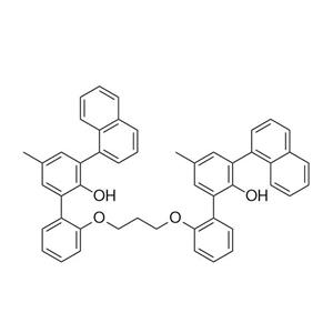2-(2-{[3-({2-[2-羥基-5-甲基-3-(萘-1-基)苯基]苯基}氧基)丙基]氧基}苯基)-4-甲基-6-(萘-1-基)苯酚