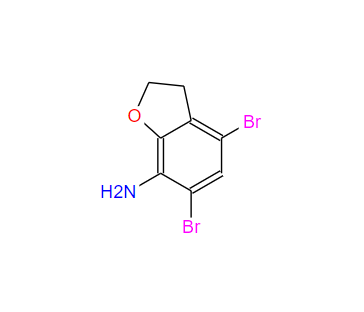 4,6-二溴-7-氨基-2-3-二氢苯并呋喃,4,6-dibromo-2,3-dihydrobenzofuran-7-amine