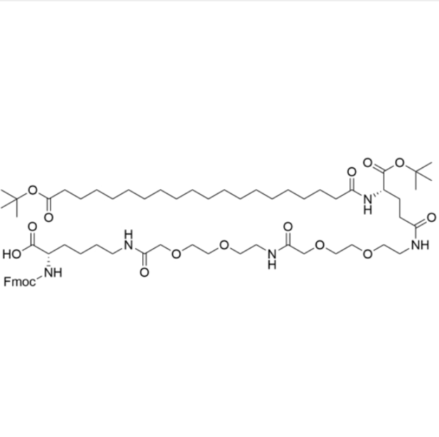 Fmoc-Lys(tBuO-ICO-Glu(AEEA-AEEA)-OtBu)-OH,Fmoc-Lys(tBuO-ICO-Glu(AEEA-AEEA)-OtBu)-OH