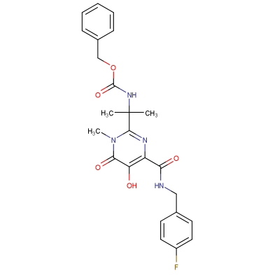 雷特格韋；[1-[4-[[(4-氟芐基)氨基]羰基]-5-羥基-1-甲基-6-氧代-1,6-二氫嘧啶-2-基]-1-甲基乙基]氨基甲酸芐酯,benzyl (1-(4-(((4-fluorobenzyl)amino)carbonyl)-5-hydroxy-1-methyl-6-oxo-1